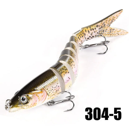 Iscas de pesca Multi Jointed Swimbait Crank Bait Slow Afundando Bionic Artificial Isca Água Doce Água Salgada Truta Robalo Pesca Acce 