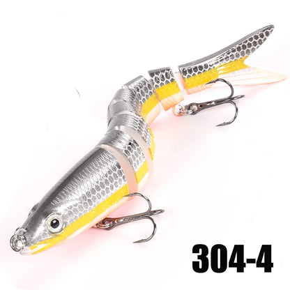 Iscas de pesca Multi Jointed Swimbait Crank Bait Slow Afundando Bionic Artificial Isca Água Doce Água Salgada Truta Robalo Pesca Acce 