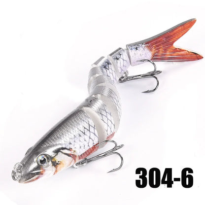 Iscas de pesca Multi Jointed Swimbait Crank Bait Slow Afundando Bionic Artificial Isca Água Doce Água Salgada Truta Robalo Pesca Acce 