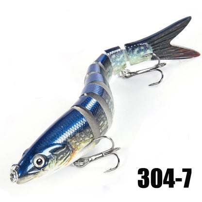 Iscas de pesca Multi Jointed Swimbait Crank Bait Slow Afundando Bionic Artificial Isca Água Doce Água Salgada Truta Robalo Pesca Acce 