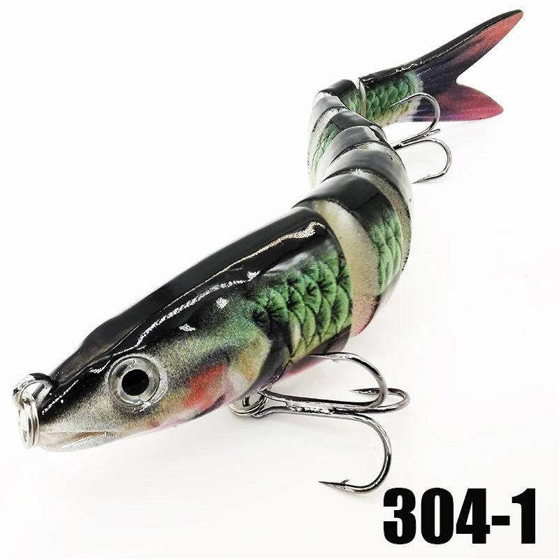 Iscas de pesca Multi Jointed Swimbait Crank Bait Slow Afundando Bionic Artificial Isca Água Doce Água Salgada Truta Robalo Pesca Acce 