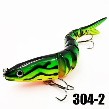 Iscas de pesca Multi Jointed Swimbait Crank Bait Slow Afundando Bionic Artificial Isca Água Doce Água Salgada Truta Robalo Pesca Acce 