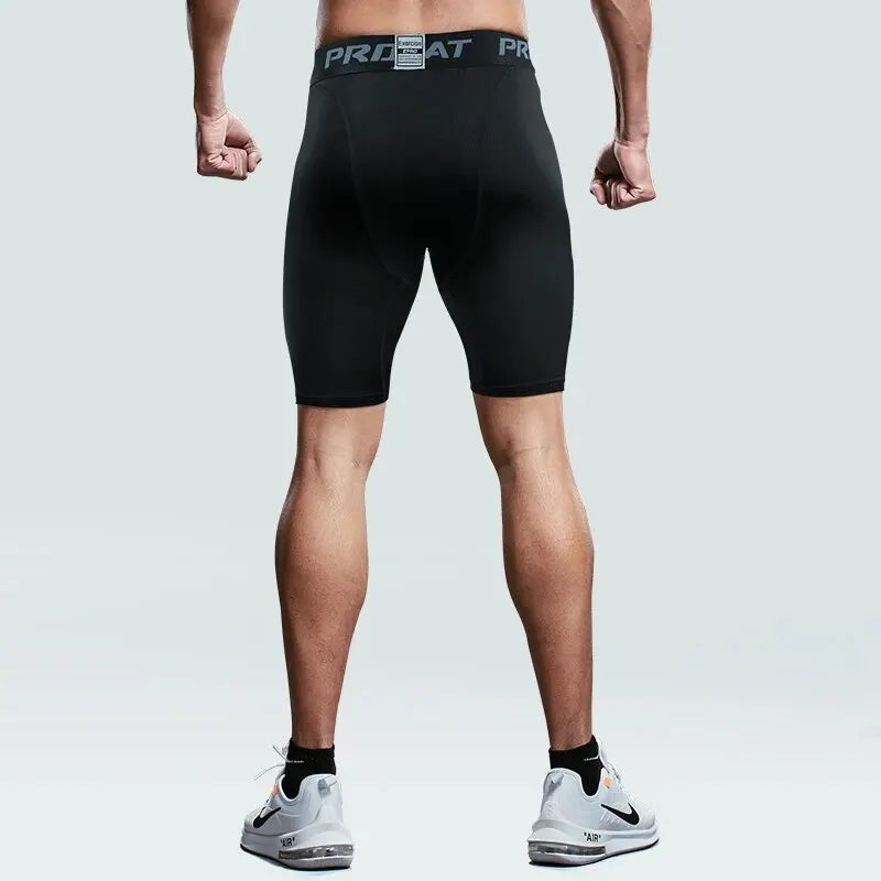 Fitness Pants Men'S Summer Thin Stretch Quick-Dry Sports Shorts Basketball Training Fitness Running Five-Point Tights Women Leedoar