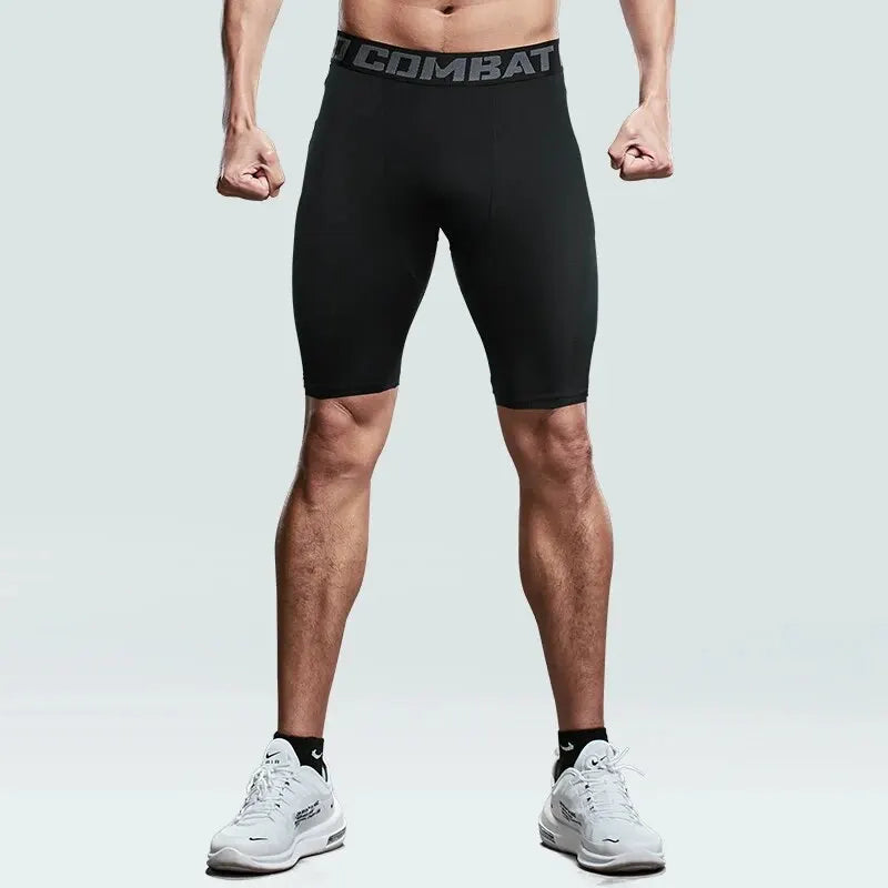 Fitness Pants Men'S Summer Thin Stretch Quick-Dry Sports Shorts Basketball Training Fitness Running Five-Point Tights Women Leedoar