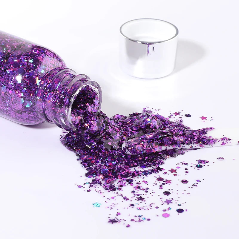 Flash Eye Shadow Performance Nightclub Stage Makeup Sequins Gel Body Flash Cream Leedoar