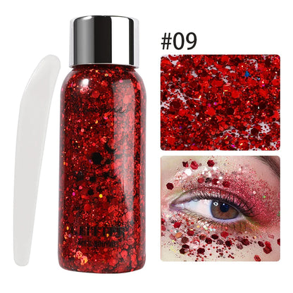 Flash Eye Shadow Performance Nightclub Stage Makeup Sequins Gel Body Flash Cream Leedoar