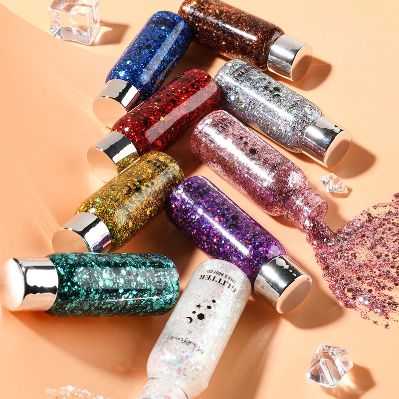 Flash Eye Shadow Performance Nightclub Stage Makeup Sequins Gel Body Flash Cream Leedoar