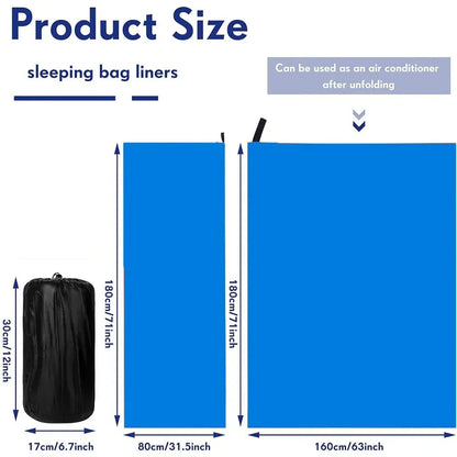 Fleece Sleeping Bag Portable Ultra-light Polar Travel Sheets for Adults Outdoor Camping Tent Bed Warm Sleeping Bag Liner Leedoar