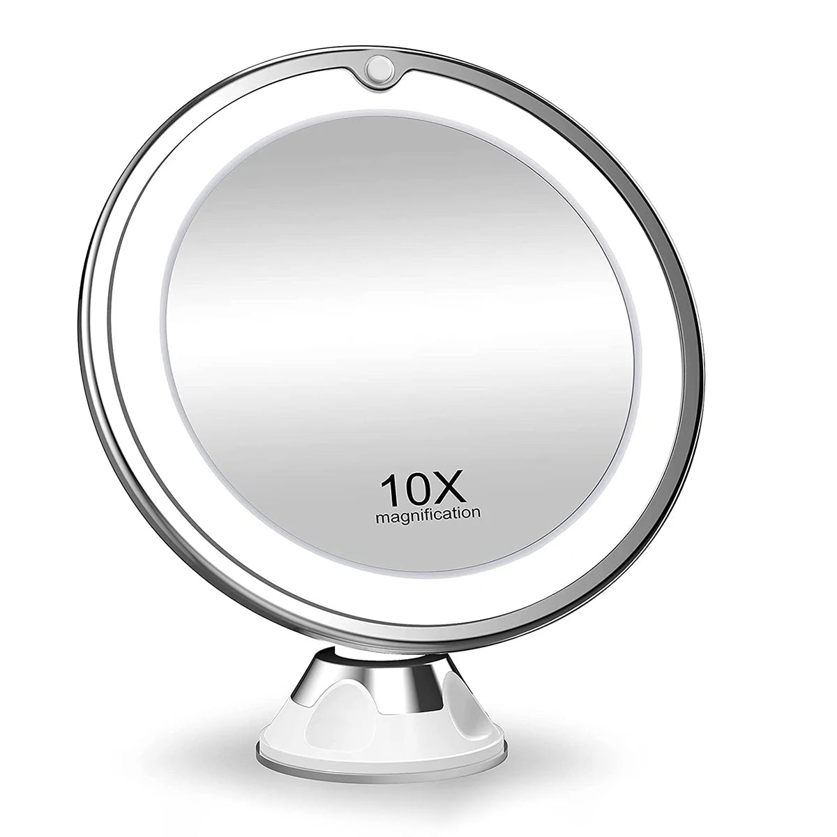 Flexible  10x Magnifying Mirror LED LightingTouch Screen Portable Dressing Table Makeup Dry Battery Leedoar