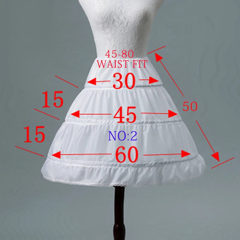 Flower Girls Petticoat Underskirt Cosplay Party Short Dress Jupon Enfant Fille Lolita Ballet Tutu Skirt Enaguas Sottogonna Mini