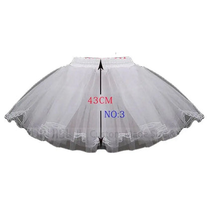 Enagua para niñas de flores, enagua, vestido de fiesta de cosplay, vestido corto, jupon enfant fille lolita, falda de tutú de ballet, enaguas, minifalda 