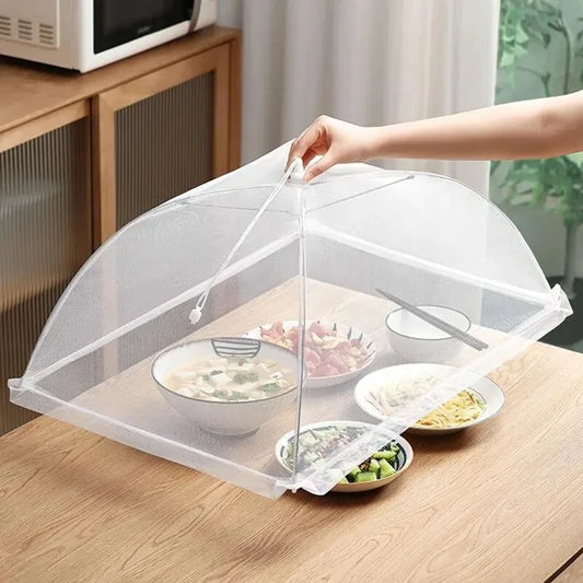 Food Cover Mesh Folding Washable Flies Tables Cover Insect Proof Protective Dish Covers Home Kitchen Storage Accessaries Leedoar