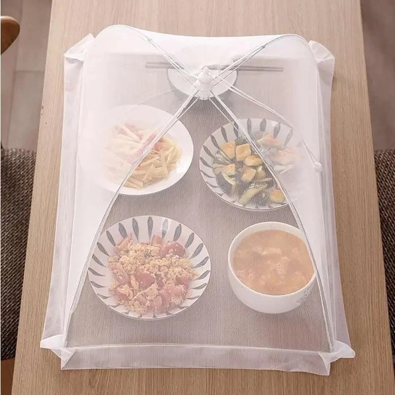 Food Cover Mesh Folding Washable Flies Tables Cover Insect Proof Protective Dish Covers Home Kitchen Storage Accessaries Leedoar