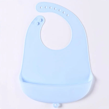 Food Grade Silicone Baby Eating Bibs Easy to Clean Baby Bibs Drool Towels Waterproof Children Silicone Drool Bibs Leedoar