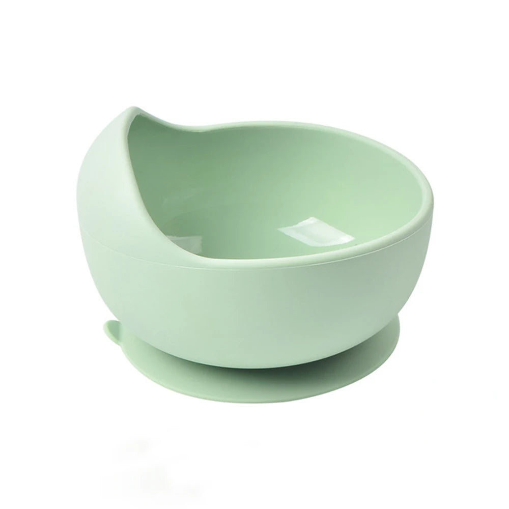 Food-grade Microwave Safe Heat Resistant Baby Feeding Bowl Durable Baby Suction Bowl Non-slip Durable Baby Silicone Bowl Leedoar