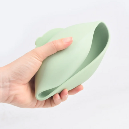 Food-grade Microwave Safe Heat Resistant Baby Feeding Bowl Durable Baby Suction Bowl Non-slip Durable Baby Silicone Bowl Leedoar