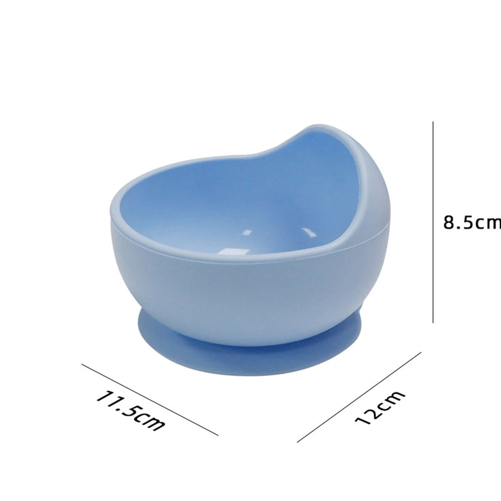 Food-grade Microwave Safe Heat Resistant Baby Feeding Bowl Durable Baby Suction Bowl Non-slip Durable Baby Silicone Bowl Leedoar