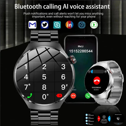 Reloj inteligente para hombre HUAWEI GT4 Pro con GPS y NFC, pantalla AMOLED de 360 ​​x 360, control del ritmo cardíaco, llamadas por Bluetooth, IP68, resistente al agua, 2024 