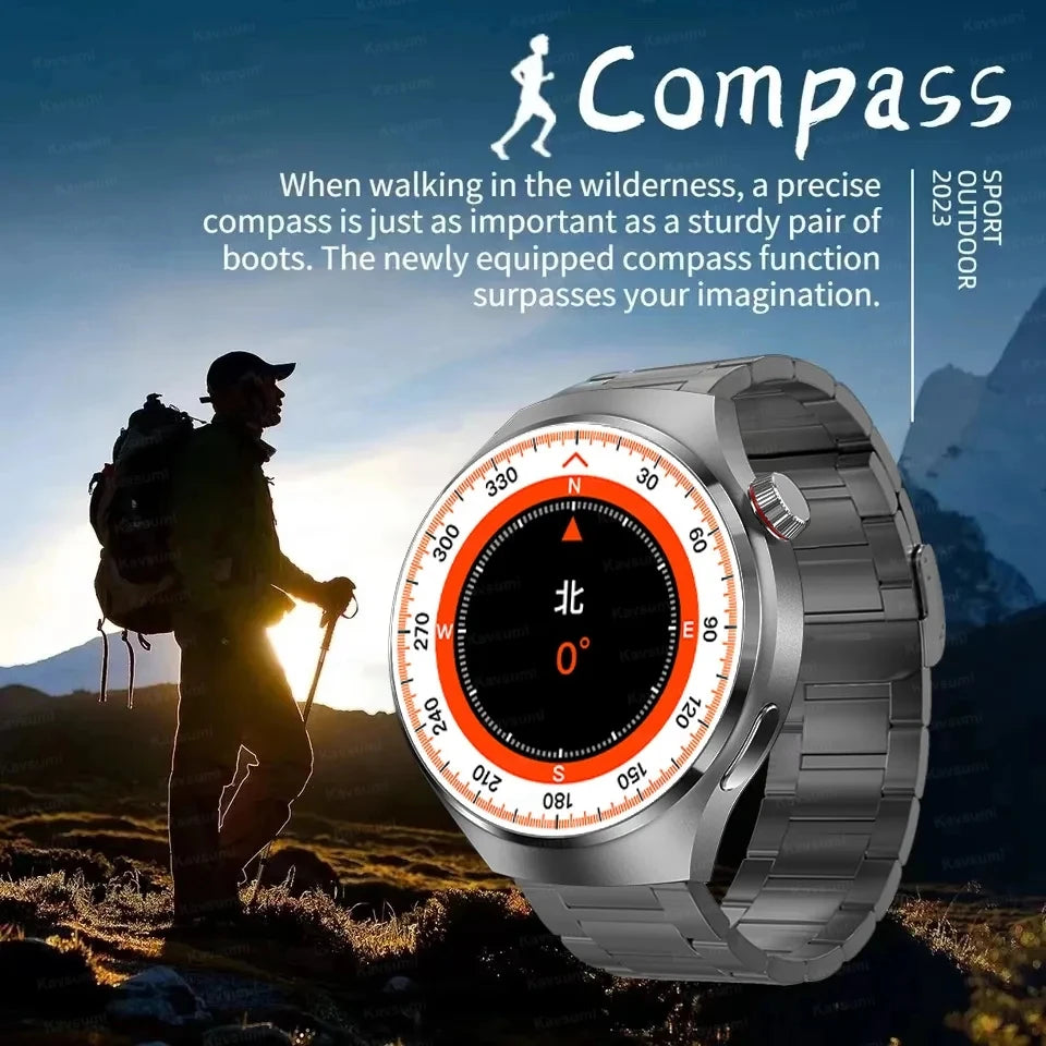 Reloj inteligente para hombre HUAWEI GT4 Pro con GPS y NFC, pantalla AMOLED de 360 ​​x 360, control del ritmo cardíaco, llamadas por Bluetooth, IP68, resistente al agua, 2024 