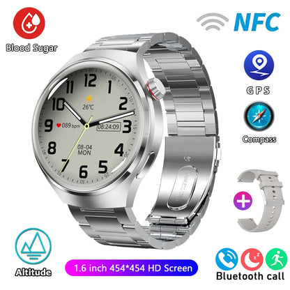 Para HUAWEI GT4 Pro GPS NFC Smart Watch Homens 360*360 Tela AMOLED Frequência cardíaca Bluetooth Chamada IP68 À Prova D'Água Homem Smartwatch 2024 