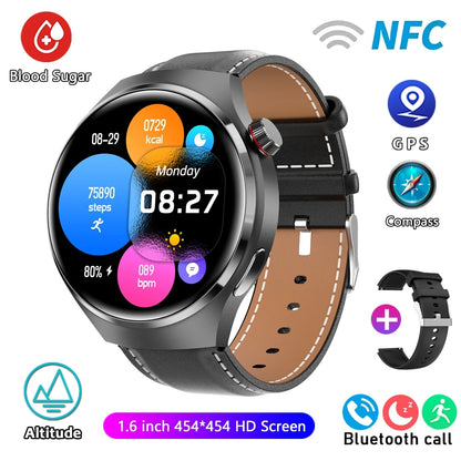 Para HUAWEI GT4 Pro GPS NFC Smart Watch Homens 360*360 Tela AMOLED Frequência cardíaca Bluetooth Chamada IP68 À Prova D'Água Homem Smartwatch 2024 