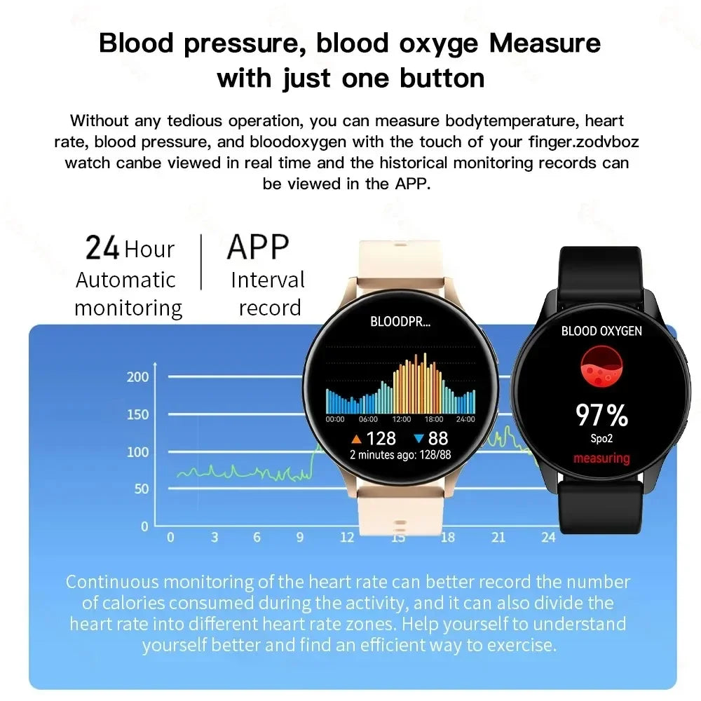 For Xiaomi Fashion New Smart Watch Men HD Bluetooth Call Heart Rate Monitoring Watch Women Sports Fitness Waterproof Smartwatch Leedoar