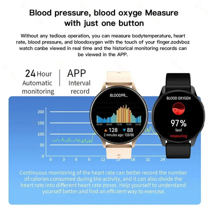 For Xiaomi Fashion New Smart Watch Men HD Bluetooth Call Heart Rate Monitoring Watch Women Sports Fitness Waterproof Smartwatch Leedoar