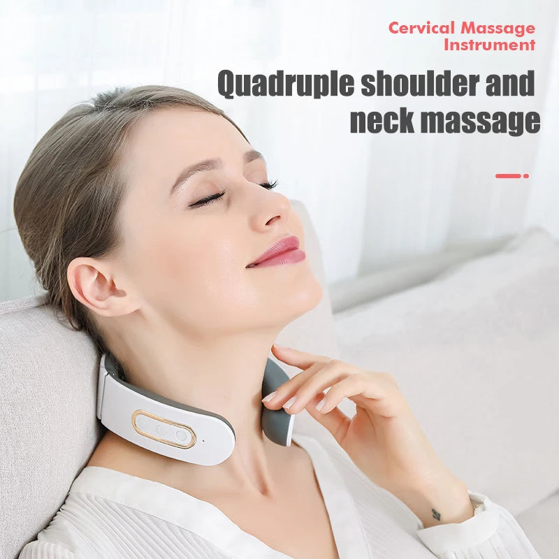 Four Head Intelligent Neck Massager Relieves Pain, Relaxes Cervical Muscles, And Provides Electric Neck Protection Leedoar