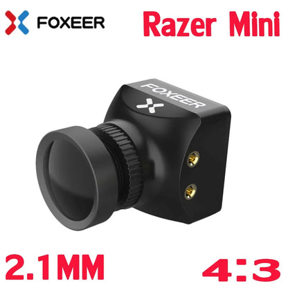 Foxeer Razer Mini V2 HD 5MP 2.1mm M12 Lente 1200TVL Câmera FPV Padrão NTSC PAL Comutável 4ms Latência 22*22mm para Drone FPV