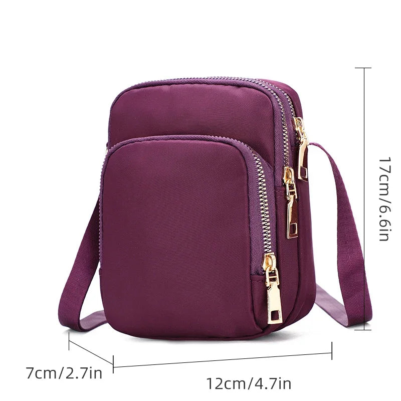 From tasche strengthened Ummungetasche Cross body Rei ß verschluss Handy Lady published Multifunction shand tasche handheld cash ladies Leedoar