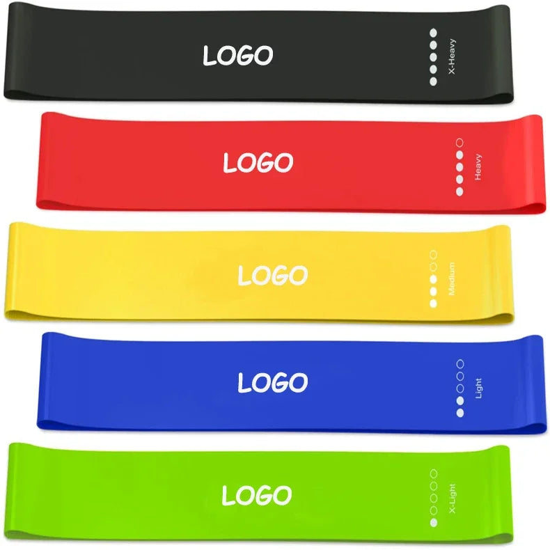 Free Shipping Wholesale Exercise Stretch Mini Latex Yoga Custom  Workout Band Set Loop Fitness Resistance Bands