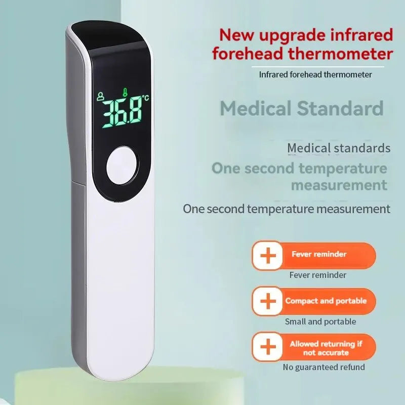 Frontal Temperature Gun Non-Contact Electronic Thermometer Mini Infrared Home Thermometer Portable Frontal Thermometer Gun Leedoar