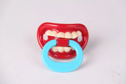 Funny Pacifiers for Babies,Newborn Pacifier,Funny Pcifiers for 0-6 Months, Mustache Pacifier,Teeth Binky,Gift Pacifiers for Boys Leedoar