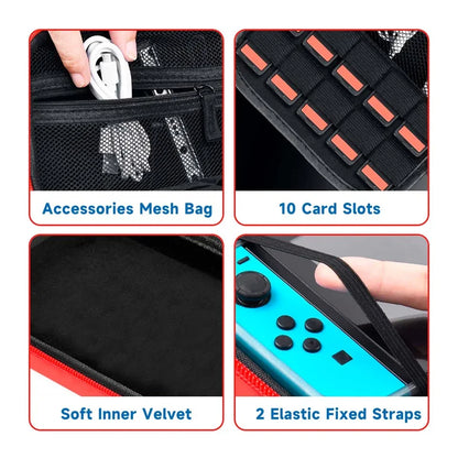 GAMINJA para Nintendo Switch Bolsa de armazenamento portátil NS Console Nintendo Switch OLED Acessórios para jogos Estojo de transporte à prova d'água