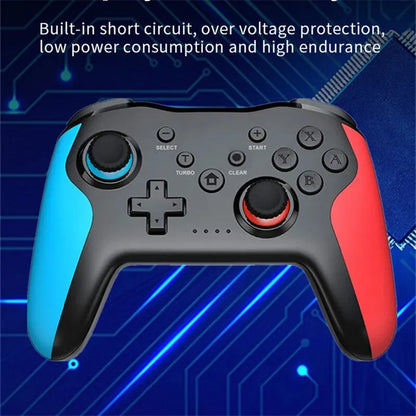 Controlador inalámbrico GAMINJA MG25Z con Bluetooth para Nintendo Switch, PS3, PC, joystick con doble vibración y sin retrasos 