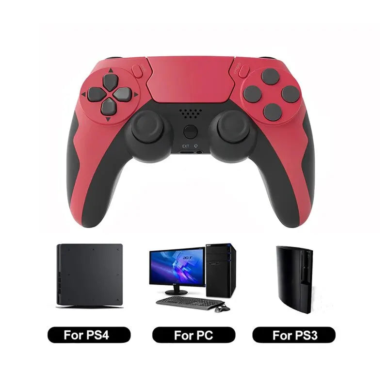 Gamepad inalámbrico GAMINJA P48 con giroscopio de seis ejes, controlador de juegos para consola PS4 PS3, Win 7, 8 y 10, joystick para PC con doble vibración 