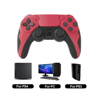 Gamepad inalámbrico GAMINJA P48 con giroscopio de seis ejes, controlador de juegos para consola PS4 PS3, Win 7, 8 y 10, joystick para PC con doble vibración 