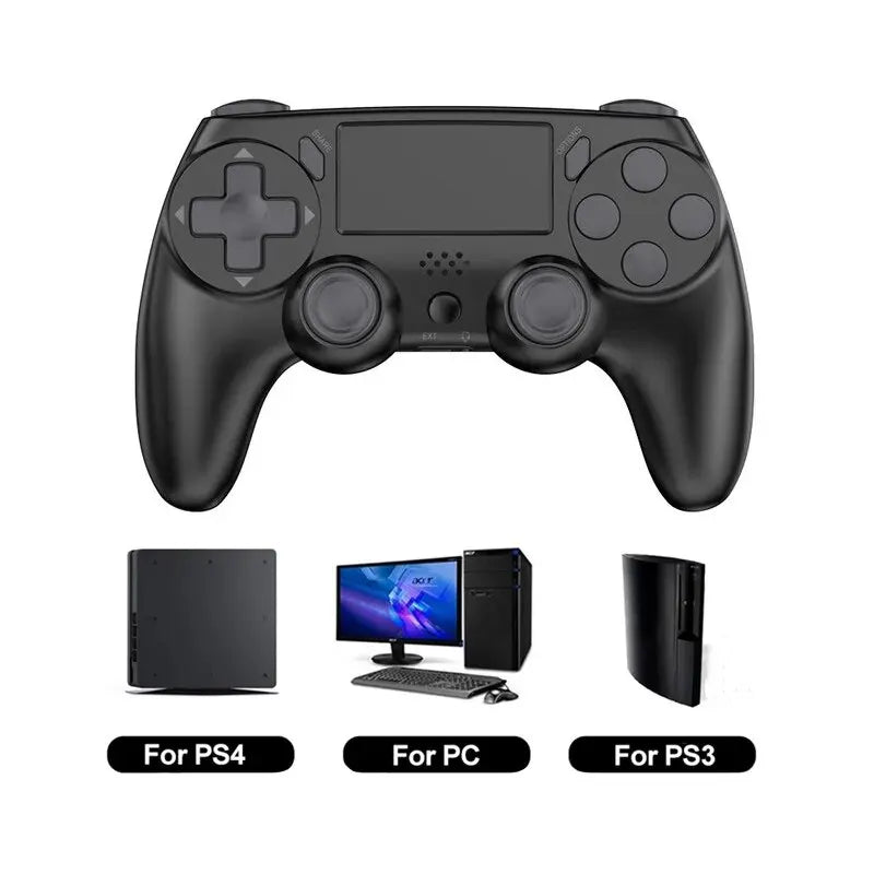 GAMINJA Wireless Gamepad with Six Axis Gyros Dual Vibration Game Controller For PS4 PS3 Game Console Windows 7 8 10 PC Joystick Leedoar