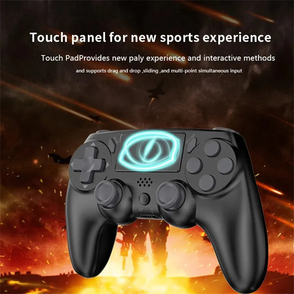 GAMINJA Wireless Gamepad with Six Axis Gyros Dual Vibration Game Controller For PS4 PS3 Game Console Windows 7 8 10 PC Joystick Leedoar