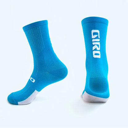 GIRO/ Professional Cycling Socks Compression Socks Breathable Men's And Women's Sports Running Basketball Socks Leedoar