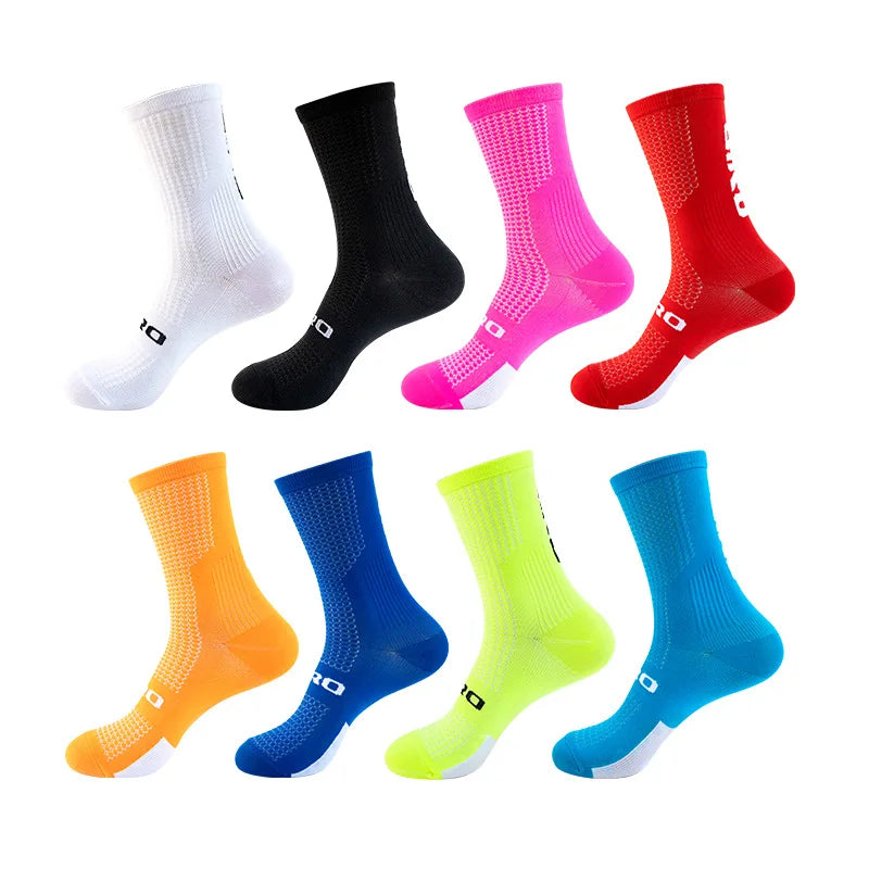 GIRO/ Professional Cycling Socks Compression Socks Breathable Men's And Women's Sports Running Basketball Socks Leedoar