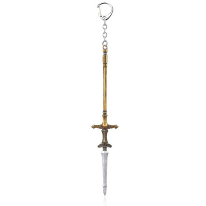 Juego Dark Souls Llavero Caballero Sol Escudo Ornstein Artorias Espada Smough Martillo Llavero Colgante Joyería Cosplay 