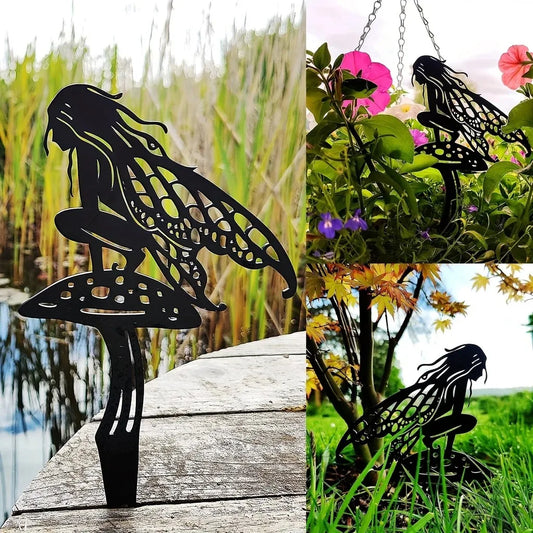 Decoração de jardim de metal para áreas externas para seu pátio e gramado 