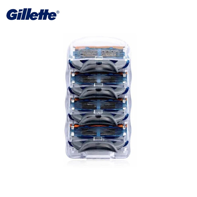 Gillette Fusion 5 Razor Blade Safe Manual Shaving Razor Heads for Men Face Hair Removal Replacement Razor Blade Refills Original