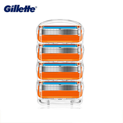 Gillette Fusion 5 Razor Blade Safe Manual Shaving Razor Heads for Men Face Hair Removal Replacement Razor Blade Refills Original