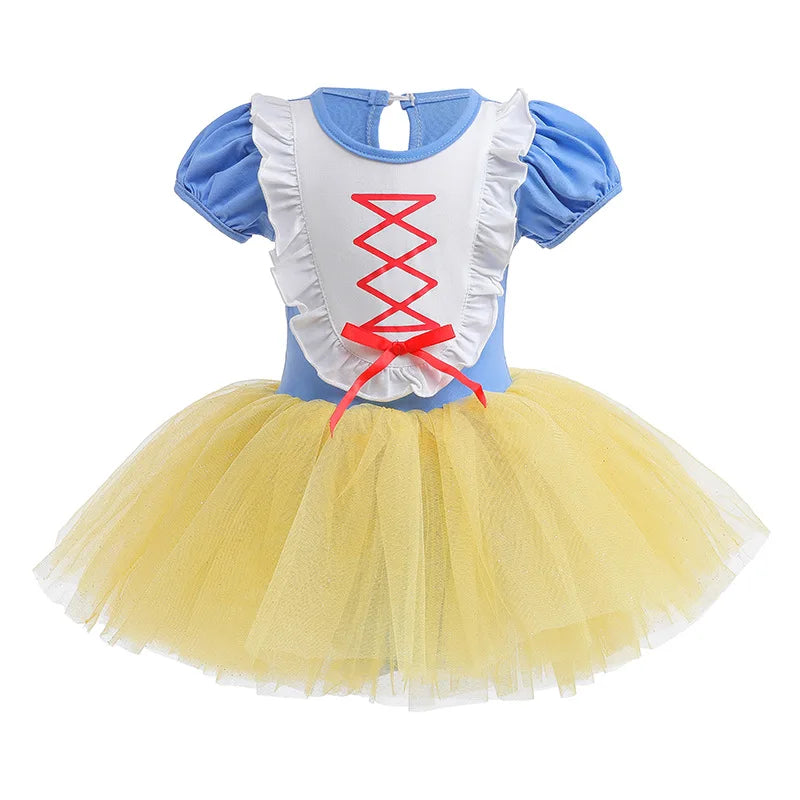Girl Ballet Practice Dress Party Fancy Sequined TUTU Dress Elsa Anna Belle Clothes Baby Girl Stage Shows Party Costumes Leedoar