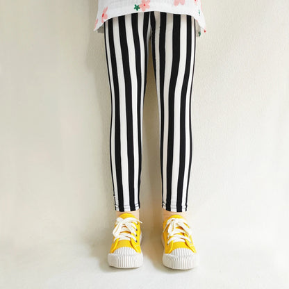 Girls' Leggings Fashion Cartoon Tight Pants Spring and Autumn Baby Girls Slim Fit Flower Leggings Summer Children's Pants Leedoar