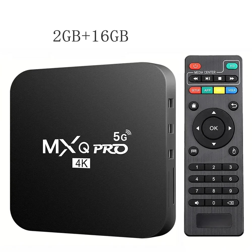 Global Version 2024 Android10 Smart TV Box Home Theater TV Set-top Box MXQ-PRO 4K HDR10 2.4GWIFI Netflix Streaming Media Player Leedoar