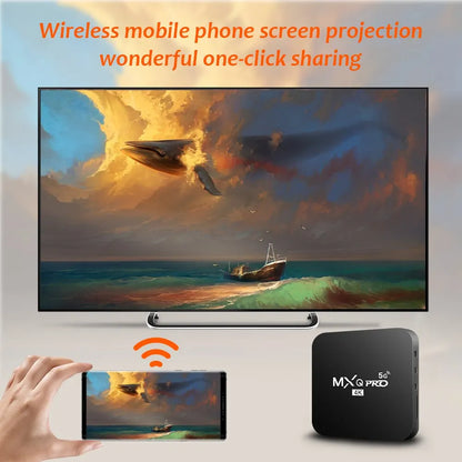 Global Version 2024 Android10 Smart TV Box Home Theater TV Set-top Box MXQ-PRO 4K HDR10 2.4GWIFI Netflix Streaming Media Player Leedoar