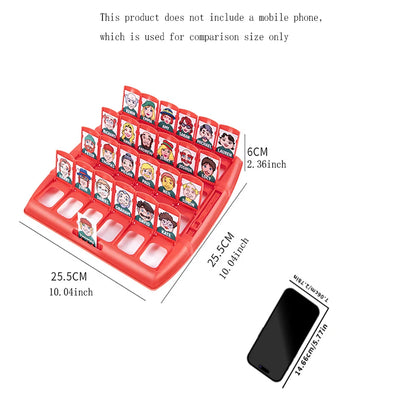 Adivinhe quem eu sou em um jogo de mesa Adivinhe quem é o personagem Jogo de tabuleiro Treinamento de lógica Interação pai-filho Intelectual 
